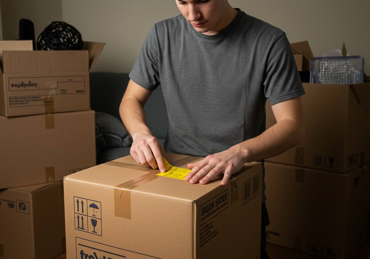 Seal and Label the box