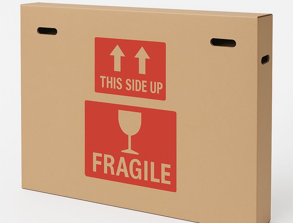 label the box for fragile