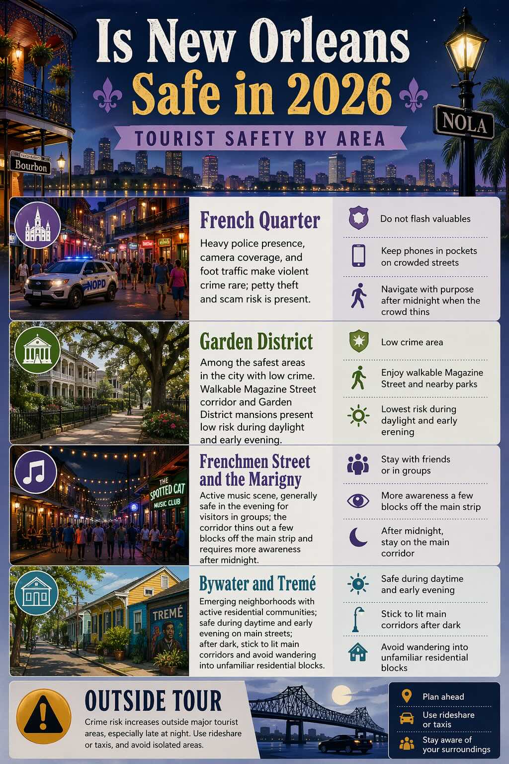 new orleans tourist safety map