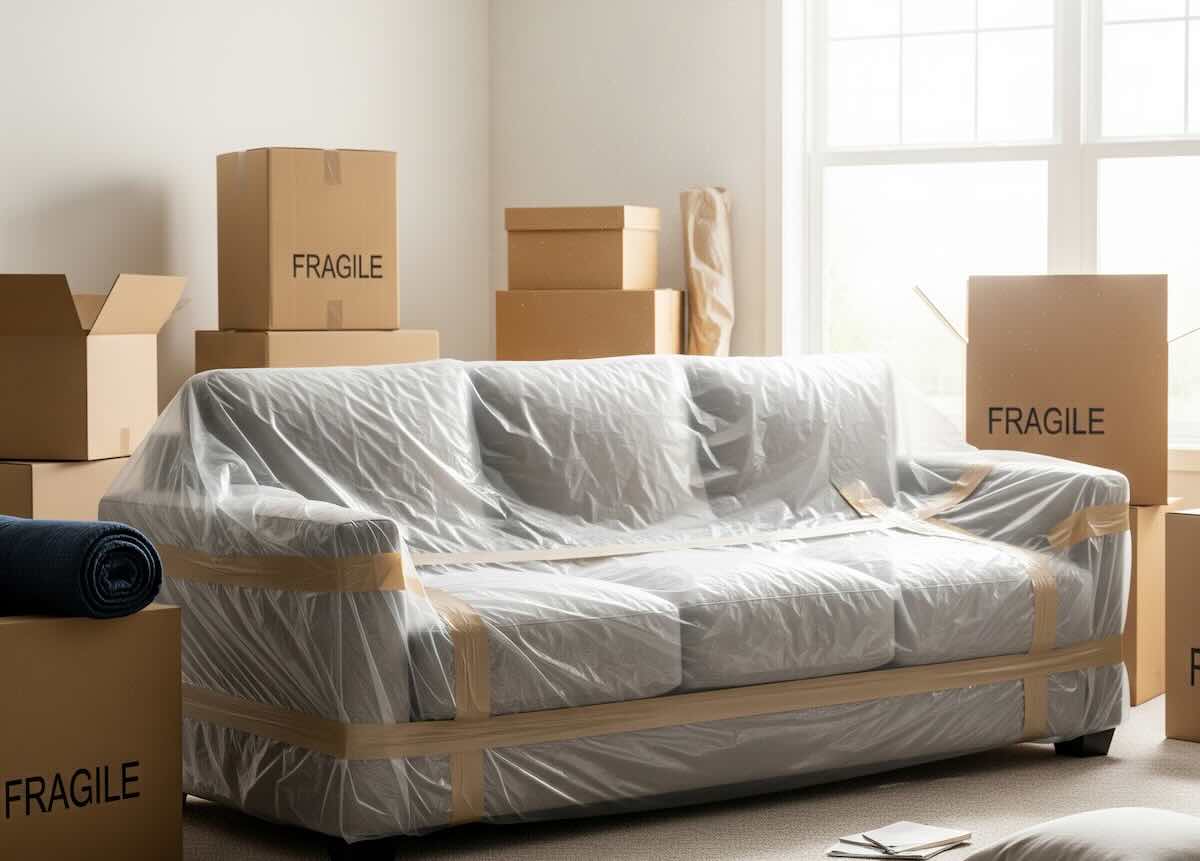plastic sofa wrap