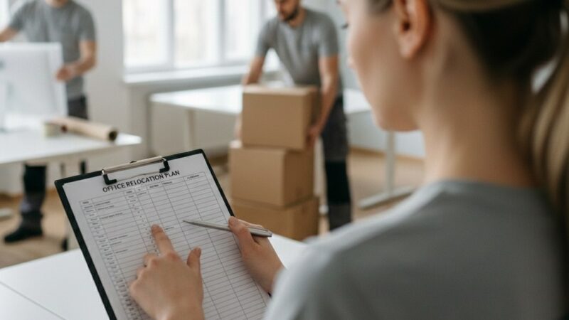 moving day checklist for office