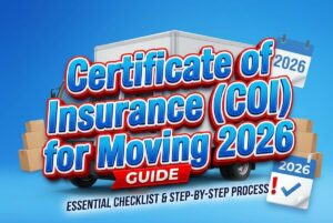certificate of insurance for moving