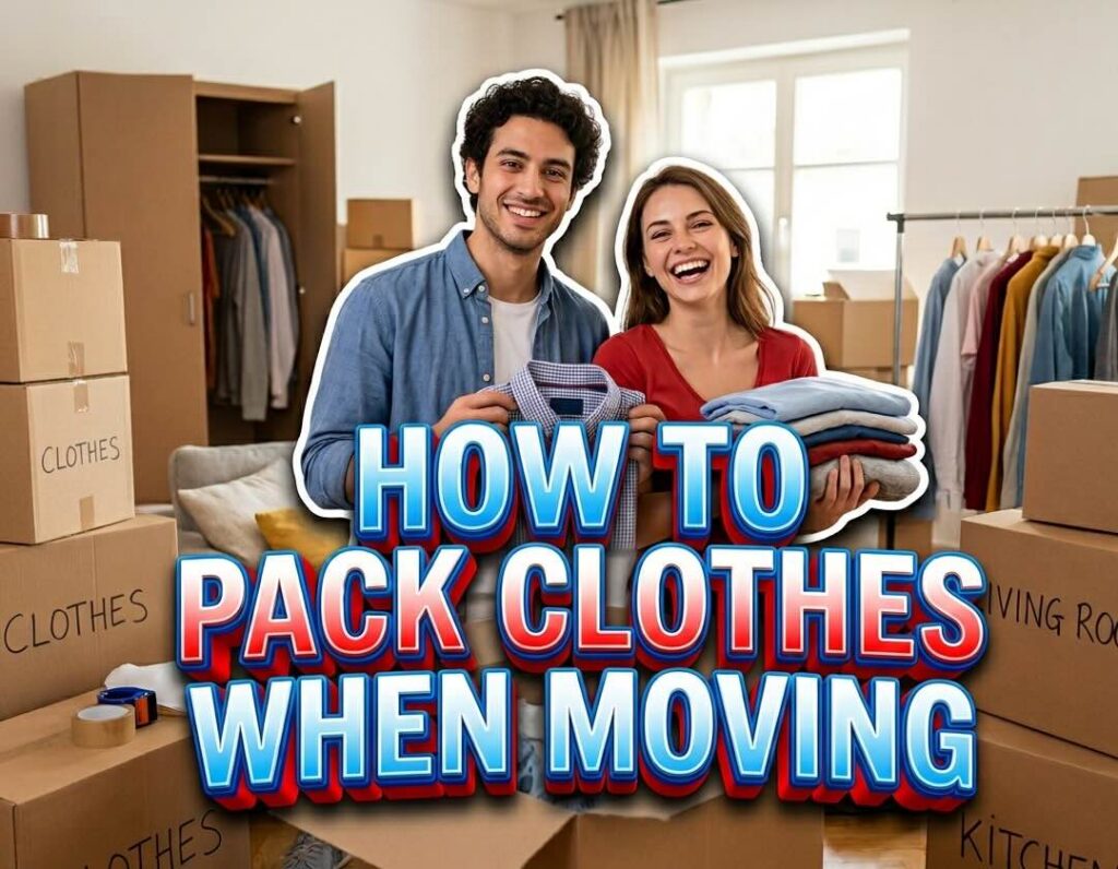 how to pack clothes when moving