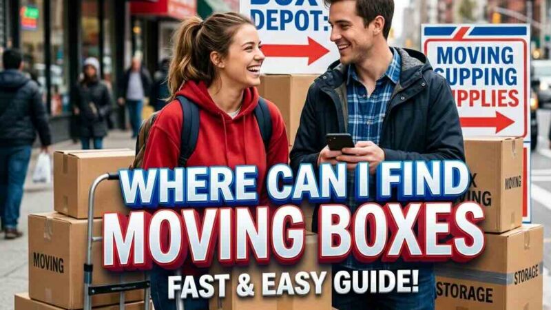 Where to Buy, Find and Get Moving Boxes?