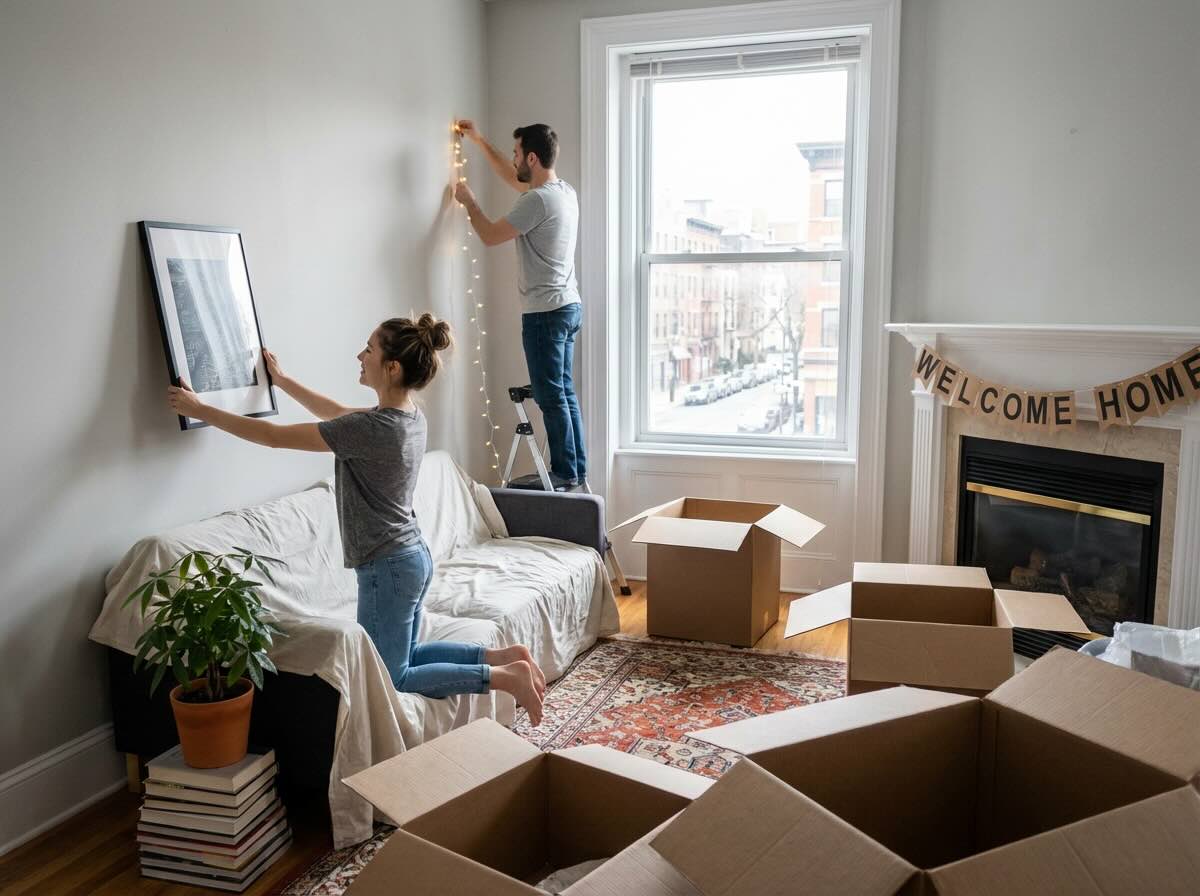 moving to new house living room