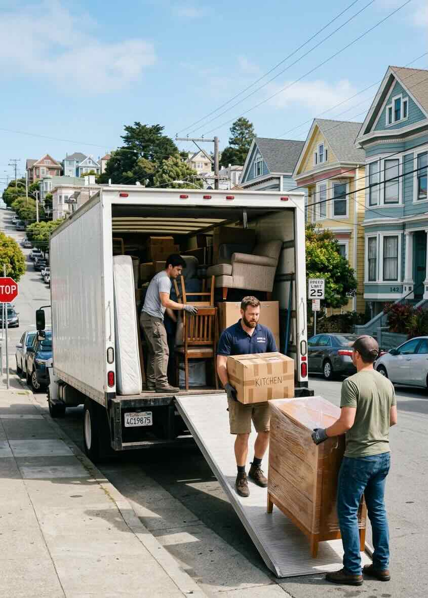 moving crew in california