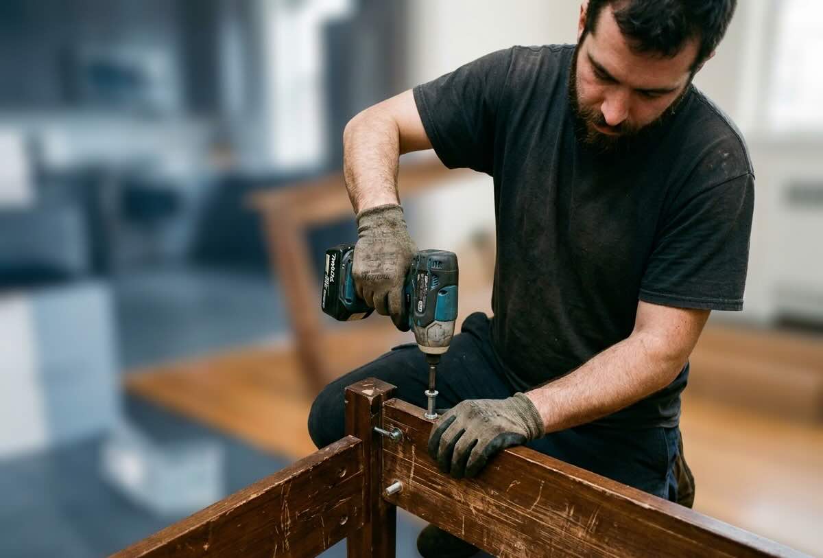 Furniture disassembly and reassembly service for long distance moves