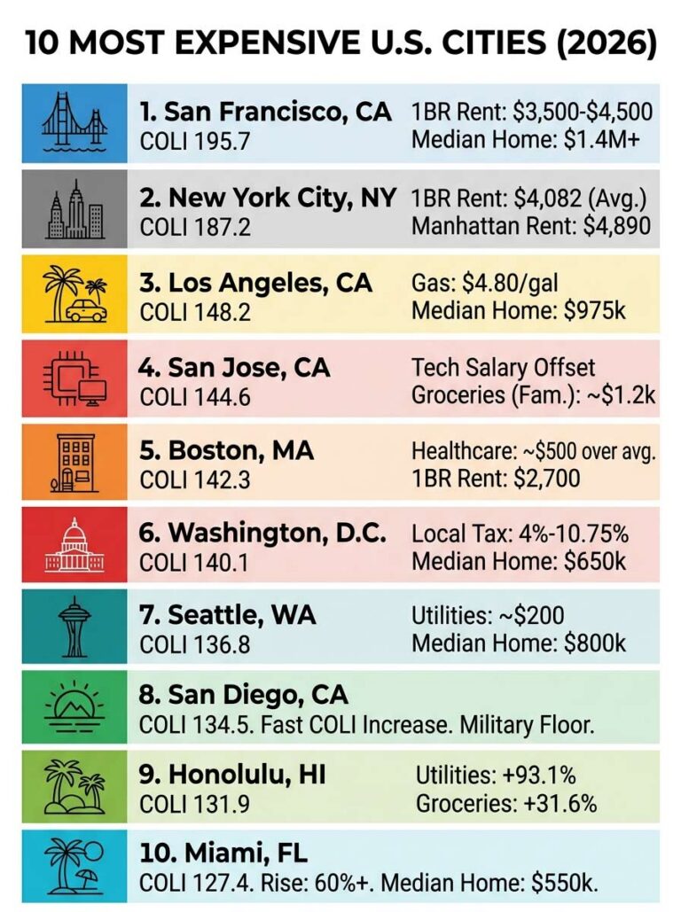 Whats The Most Expensive City In The Us