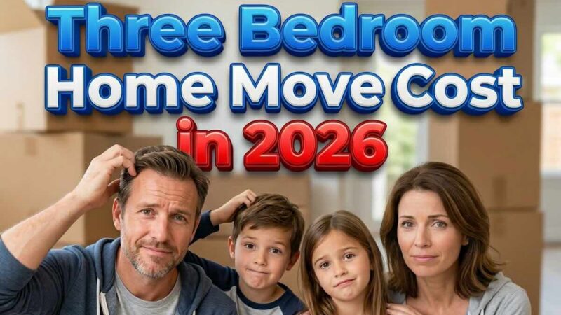 three bedroom house move cost in 2026