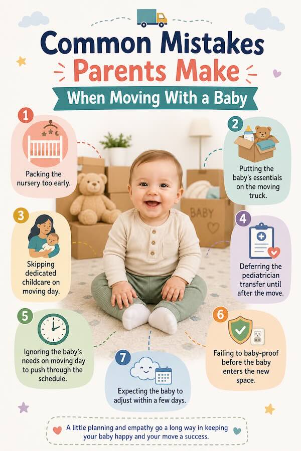 Common Mistakes Parents Make When Moving With a Baby