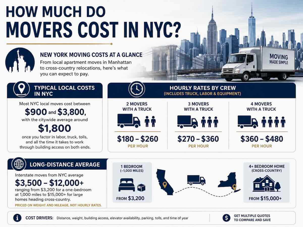 how much do movers cost in nyc in 2026