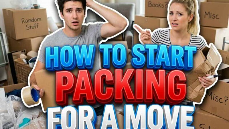 start packing for a move