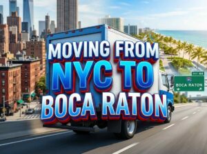 Moving from NYC to Boca Raton? See two 2026 recorded moving estimates, NYC truck and building rules, Boca condo delivery steps and a quote checklist.