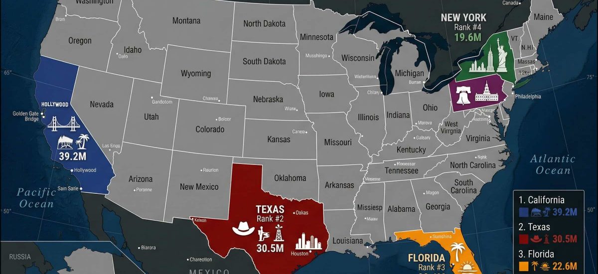 Ranking the Largest States by Population