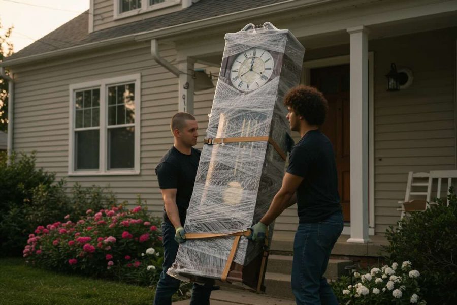 how to move a grandfather clock