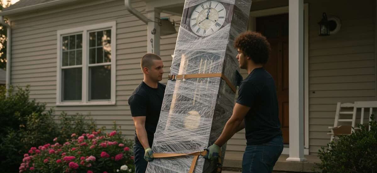 how to move a grandfather clock