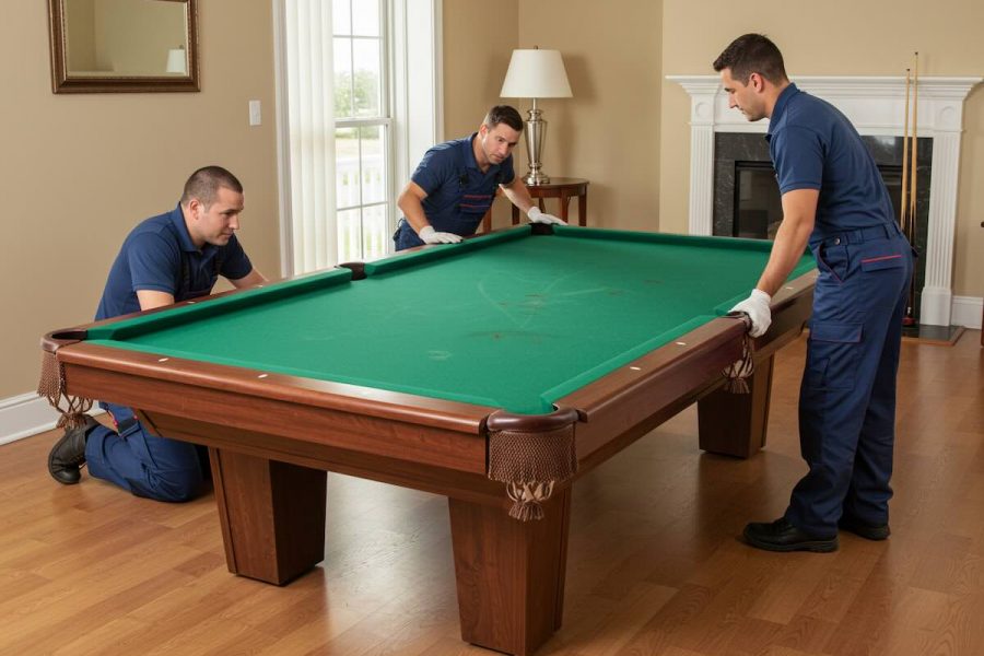 how to move a pool table