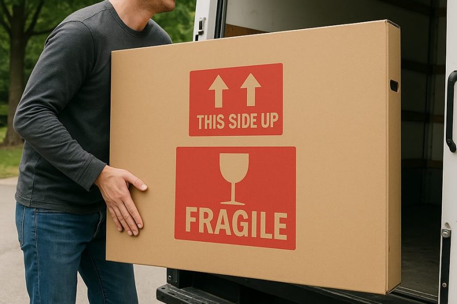 how to pack a tv for moving