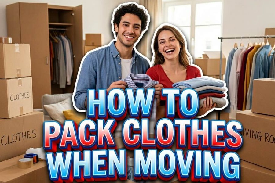 how to pack clothes when moving