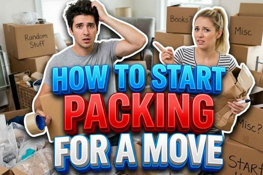 start packing for a move