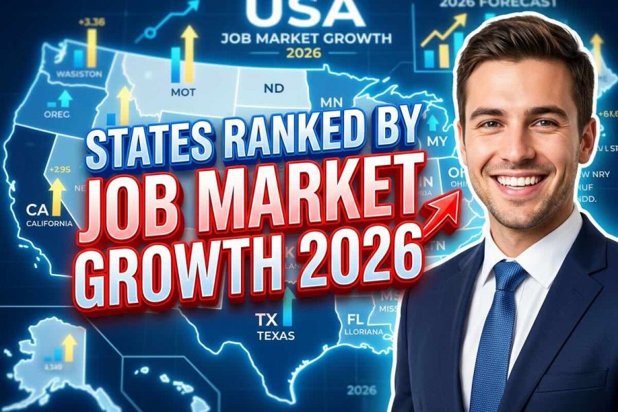 states ranked by job market growth