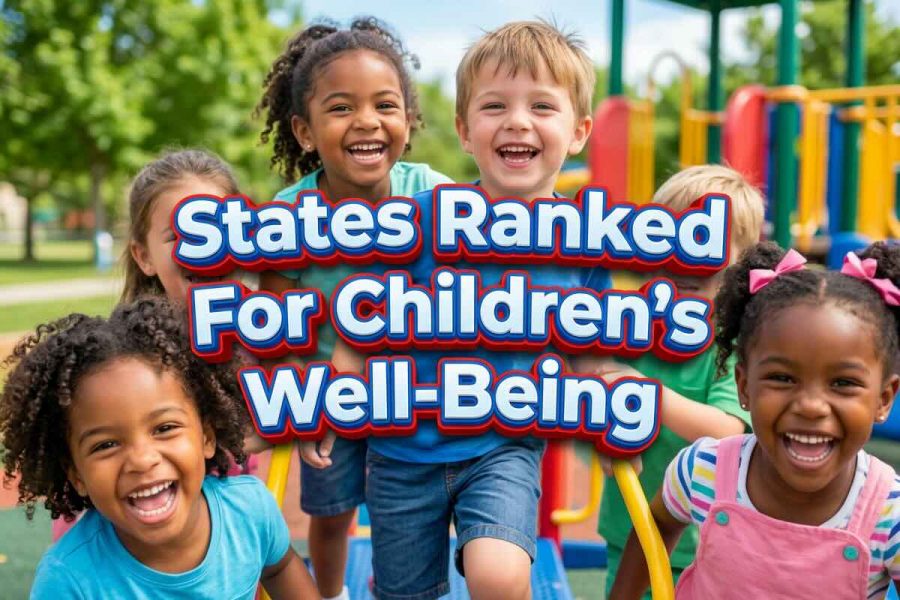 states ranked for childrens well being