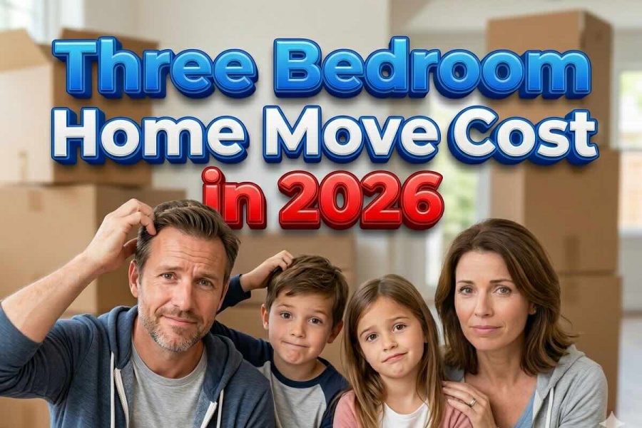 three bedroom house move cost in 2026